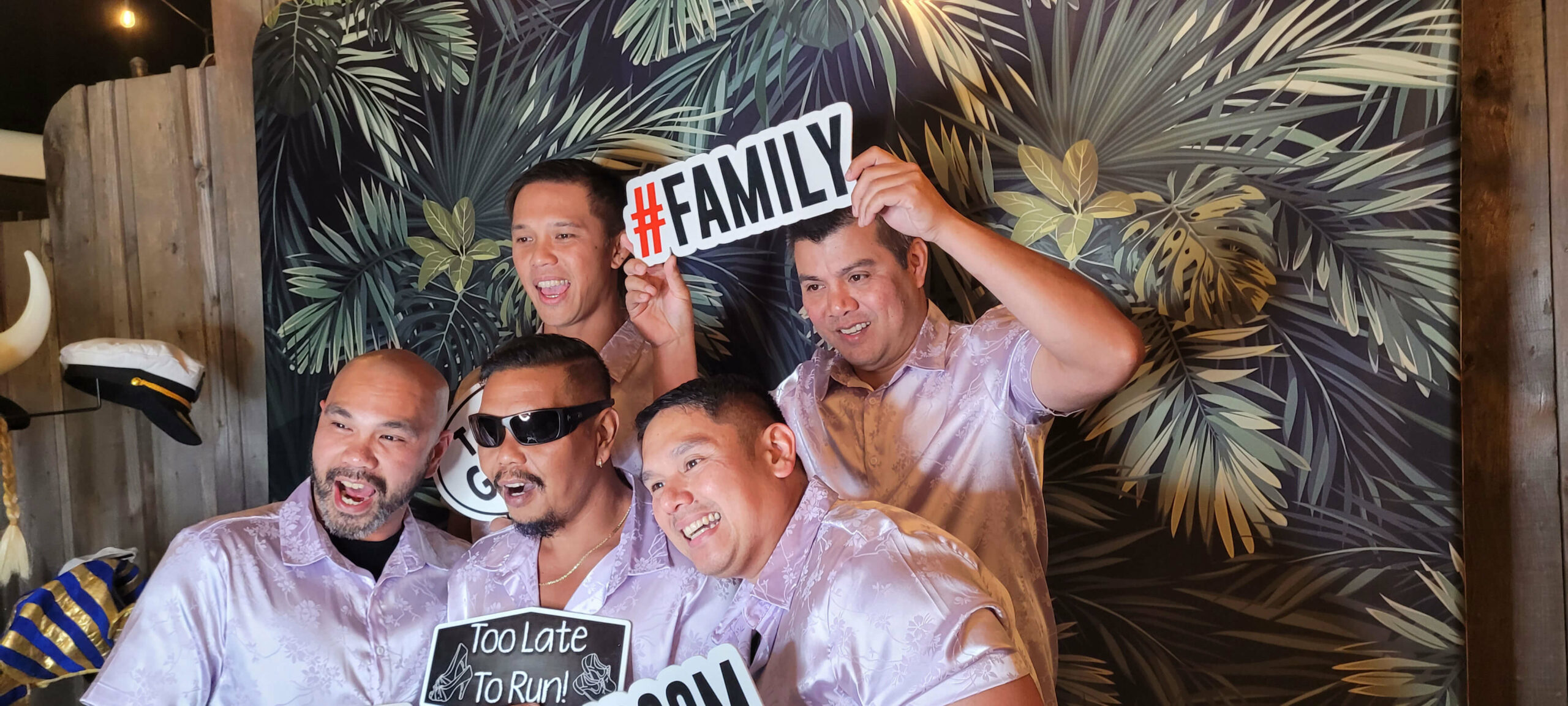 Caught In The Act photo booth rental for family